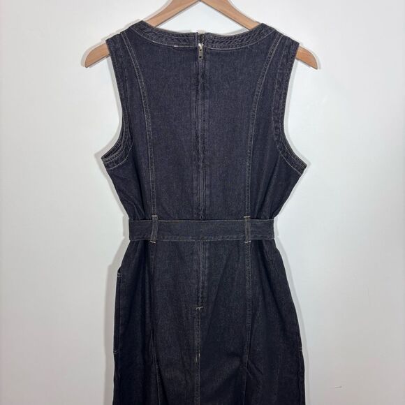 Sundance Poppy Denim Dress in Washed Black NEW Size 12 - Picture 8 of 14